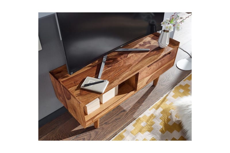 Lavbord Wohnling Massivt tre med oppbevaring 1 dør treben landlig stil - Møbler - Mediamøbel & tv møbel - TV-benk & mediabenk