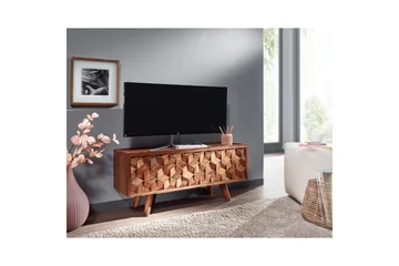 Lavbord Wohnling Massivt tre med oppbevaring 1 klaffedør treben landlig stil - Møbler - Mediamøbel & tv møbel - TV-benk & mediabenk