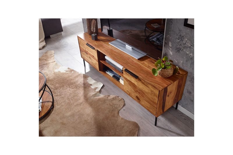 Lavbord Wohnling Massivt tre med oppbevaring 2 dører landlig stil - Møbler - Mediamøbel & tv møbel - TV-benk & mediabenk