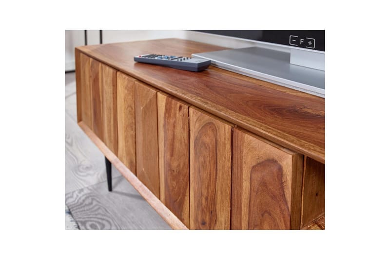Lavbord Wohnling Massivt tre med oppbevaring 2 dører push to open landlig stil - Møbler - Mediamøbel & tv møbel - TV-benk & mediabenk