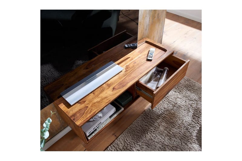 Lavbord Wohnling Massivt treoppheng med én skuff, landlig stil - Møbler - Mediamøbel & tv møbel - TV-hylle