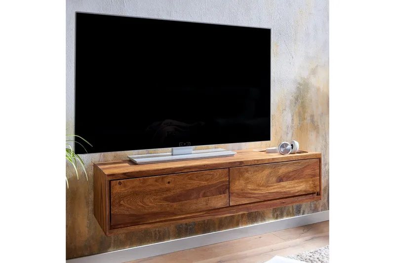 Lavbord Wohnling Massivt treverk hengende med 2 skuffer landlig hus - Møbler - Mediamøbel & tv møbel - TV-skap