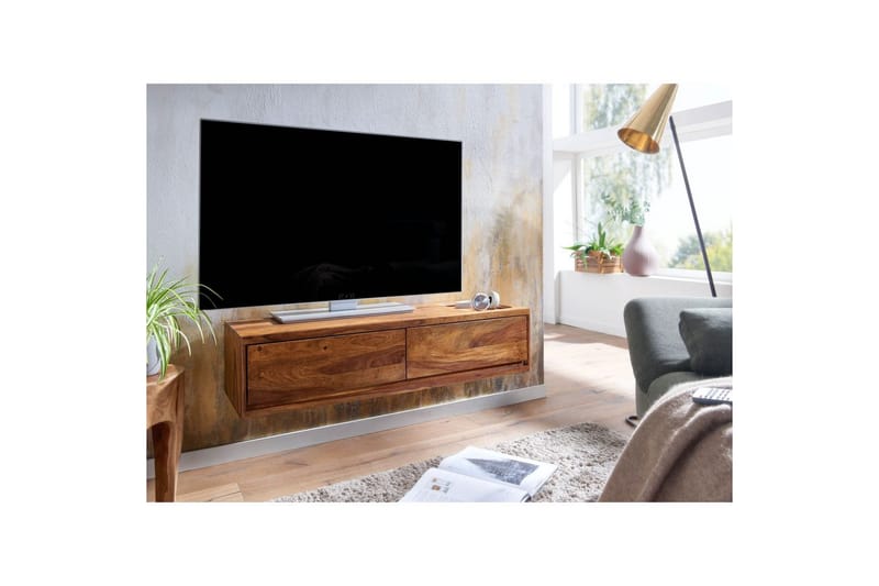 Lavbord Wohnling Massivt treverk hengende med 2 skuffer landlig hus - Møbler - Mediamøbel & tv møbel - TV-skap