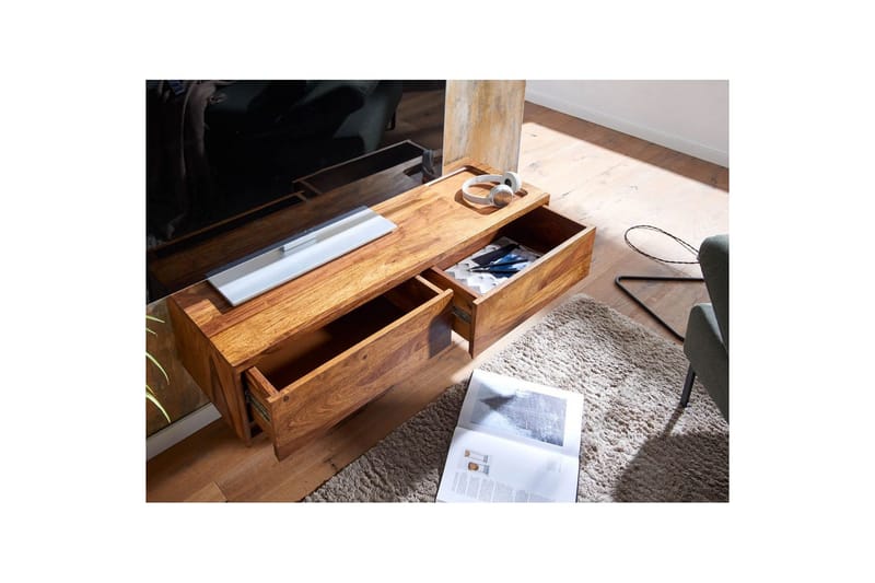 Lavbord Wohnling Massivt treverk hengende med 2 skuffer landlig hus - Møbler - Mediamøbel & tv møbel - TV-skap