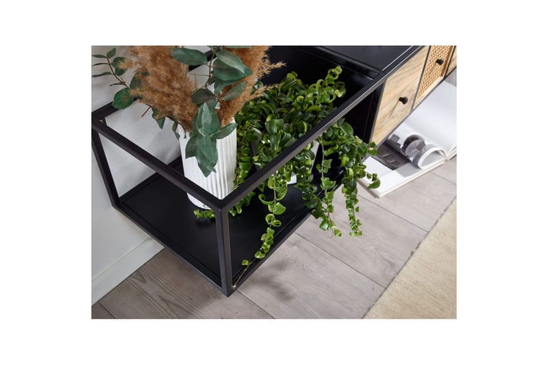 Lavbord Wohnling Metall Hengende med 3 Skuffer i Massivt Tre Industriell - Møbler - Mediamøbel & tv møbel - Mediestativ & veggfeste