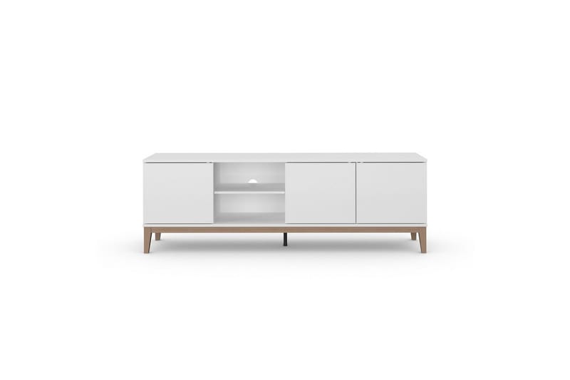Lavbord Pelle Hvit/Wotan Eik - Hvit/Wotan Eik - Møbler - Mediamøbel & tv møbel - TV-benk & mediabenk
