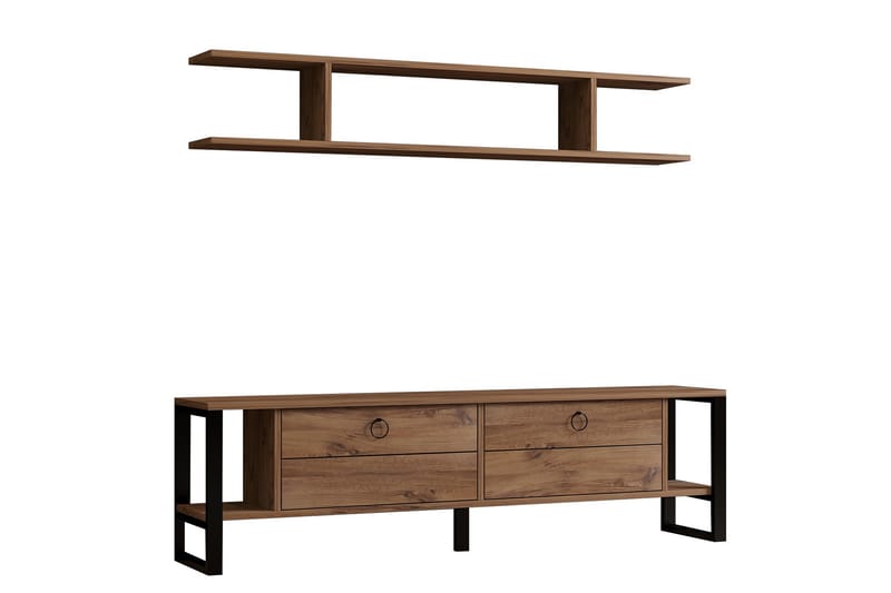 Leluard TV-benk 160 cm - Brun - Møbler - Mediamøbel & tv møbel - TV-benk & mediabenk