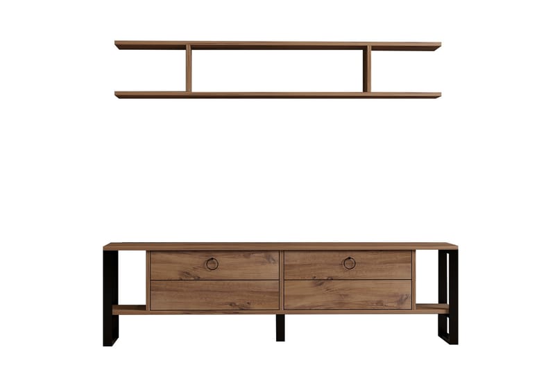 Leluard TV-benk 160 cm - Brun - Møbler - Mediamøbel & tv møbel - TV-benk & mediabenk