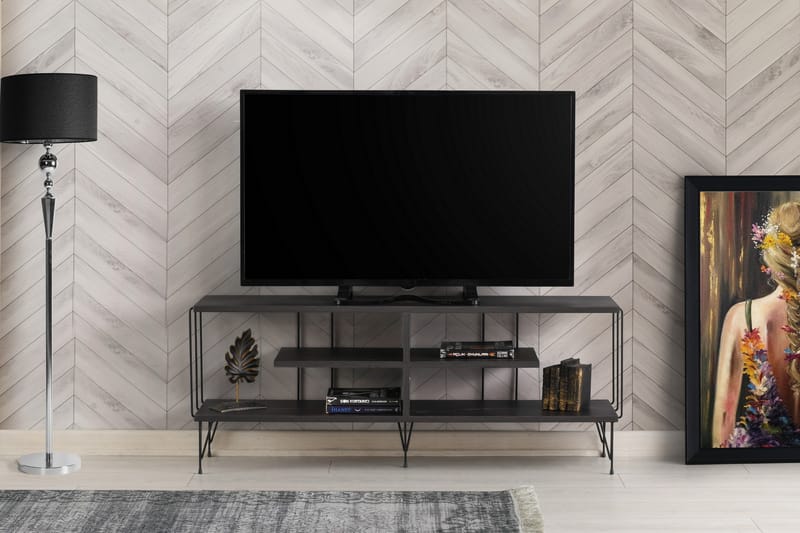 Leopoldis Tv-benk 120 cm - Mørkebrun - TV-benk & mediabenk