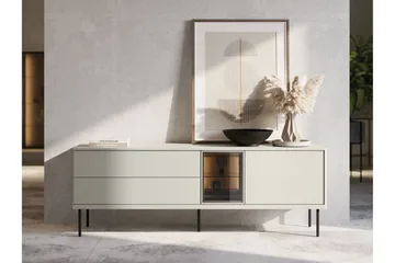 Levisa Tv-Benk 161x41 cm - Beige - Møbler - Mediamøbel & tv møbel - TV-benk & mediabenk