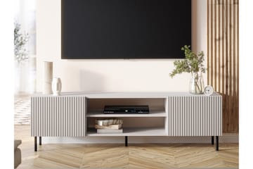 Lionel Gulvstående TV-benk 181 cm med Oppbevaring i Lyst Tre - Beige - Møbler - Mediamøbel & tv møbel - TV-benk & mediabenk