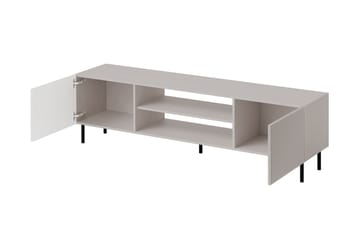 Lionel Gulvstående TV-benk 181 cm med Oppbevaring i Lyst Tre - Beige - Møbler - Mediamøbel & tv møbel - TV-benk & mediabenk