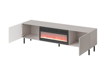 Lionel Gulvstående TV-benk 181 cm med Oppbevaring i Malt Tre - Beige - Møbler - Mediamøbel & tv møbel - TV-benk & mediabenk