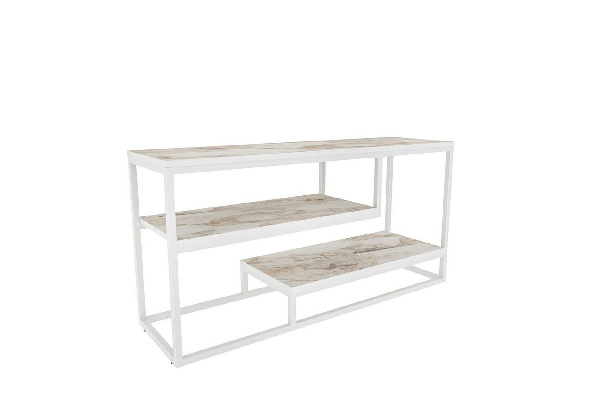 Lorin TV-benk 120 cm - Hvit