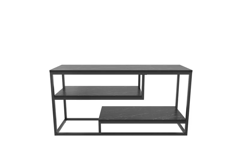 Lorin TV-benk 120 cm, Sort/Hvit