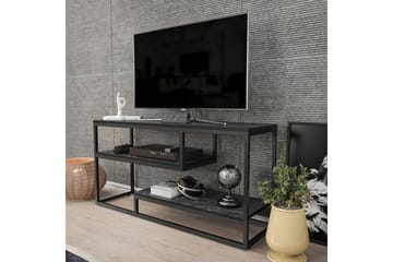 Lorin TV-benk 120 cm - Sort/Hvit - Møbler - Mediamøbel & tv møbel - TV-benk & mediabenk