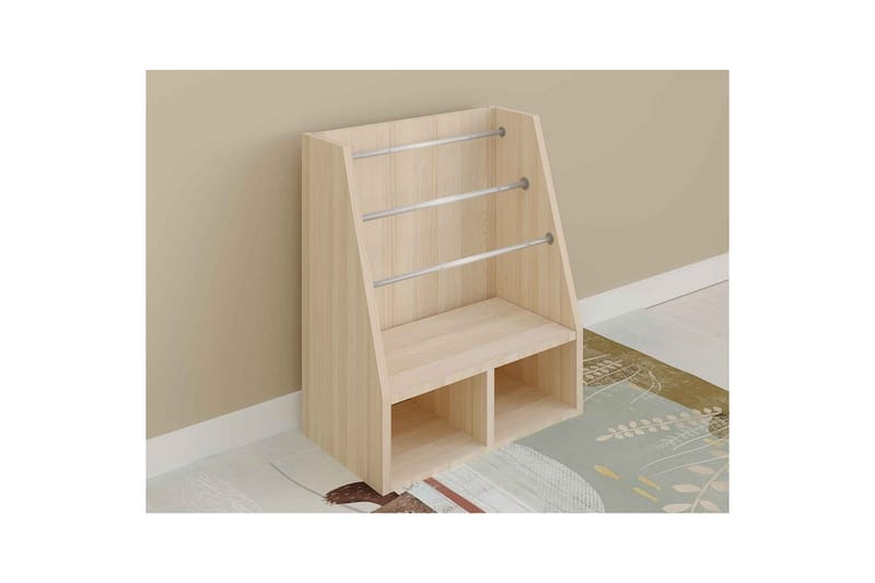 Lorric Bokhylle 64 cm - Eik - Oppbevaring - Hyller - Bokhylle