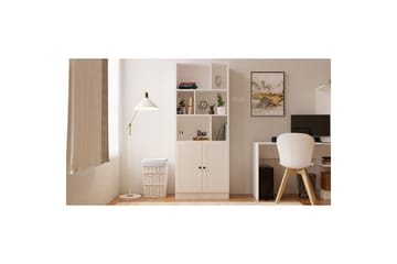 Lorven Bokhylle 70 cm - Matt Hvit - Oppbevaring - Hyller - Bokhylle