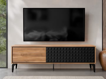 Lorvenn TV-benk 190 cm - Brun/Svart - Møbler - Mediamøbel & tv møbel - TV-benk & mediabenk