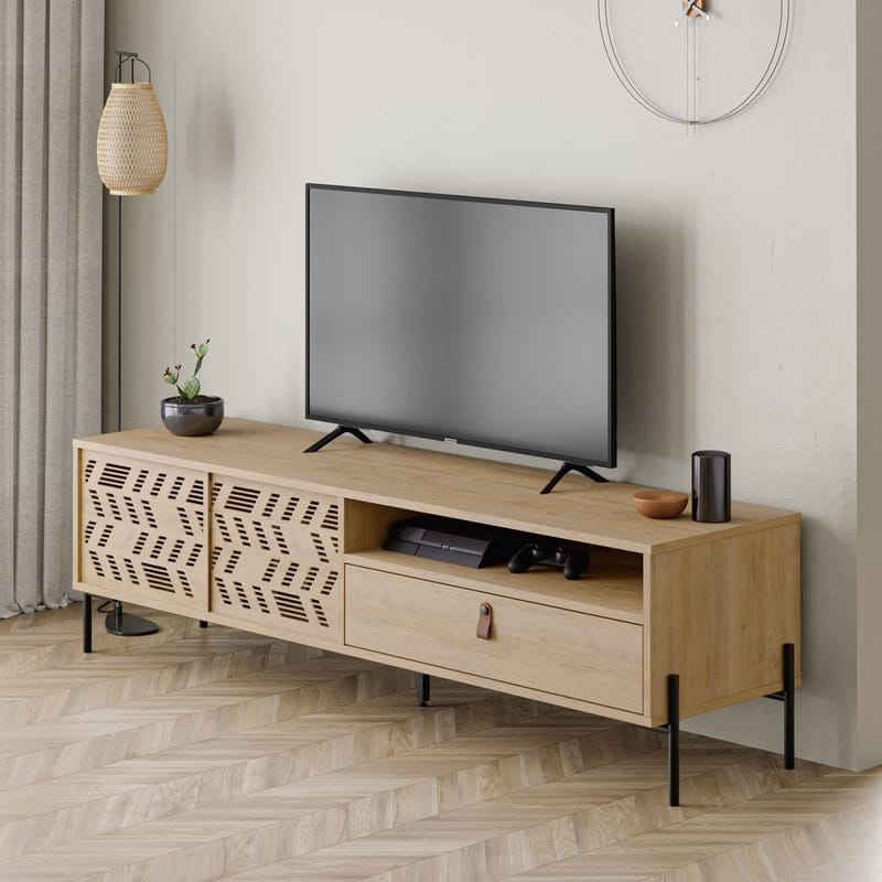 Losina TV-benk 170 cm - Sapphire Oak - Møbler - Mediamøbel & tv møbel - Mediestativ & veggfeste