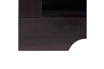 Lowboard Frittstående TV-benk 130 cm med Oppbevaring i Furu - Brun - Møbler - Mediamøbel & tv møbel - TV-benk & mediabenk