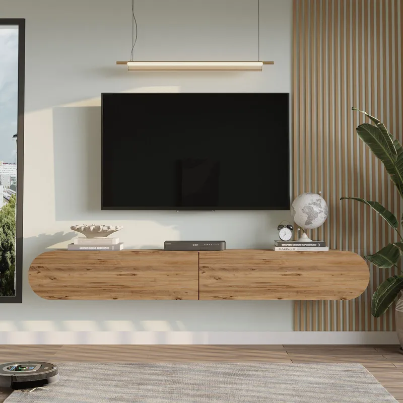 Lumina TV-benk 180x29,5x31,6 cm - Atlantic-furu - Møbler - Mediamøbel & tv møbel - TV-benk & mediabenk