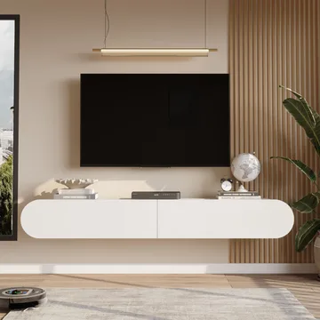 Lumina TV-benk 180x29,5x31,6 cm - Hvit - Møbler - Mediamøbel & tv møbel - TV-benk & mediabenk