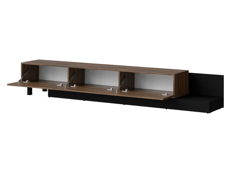 Lungö TV-benk 320 cm - brun og svart - Møbler - Mediamøbel & tv møbel - TV-benk & mediabenk