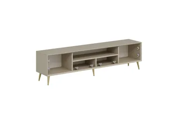 Luxe Gulvstående TV-benk 180 cm med Oppbevaring i Eik - Beige - Møbler - Mediamøbel & tv møbel - TV-benk & mediabenk