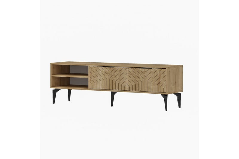 Lyven TV-benk 160 cm - Brun - Møbler - Mediamøbel & tv møbel - TV-benk & mediabenk
