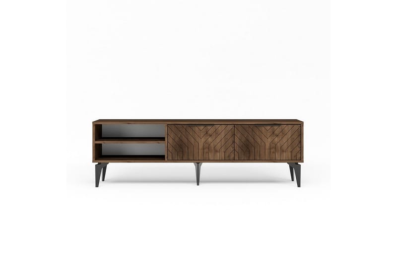 Lyven TV-benk 160 cm - Brun/Mørkfarget tre - Møbler - Mediamøbel & tv møbel - TV-benk & mediabenk