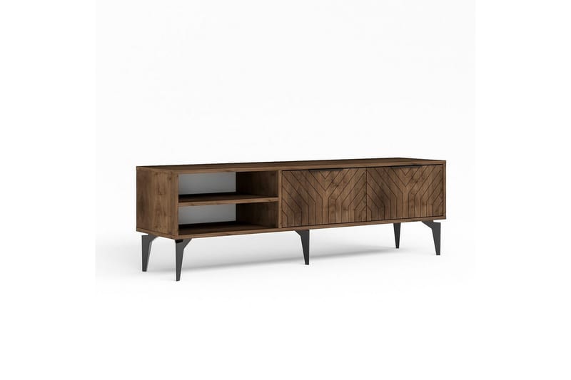 Lyven TV-benk 160 cm - Brun/Mørkfarget tre - Møbler - Mediamøbel & tv møbel - TV-benk & mediabenk