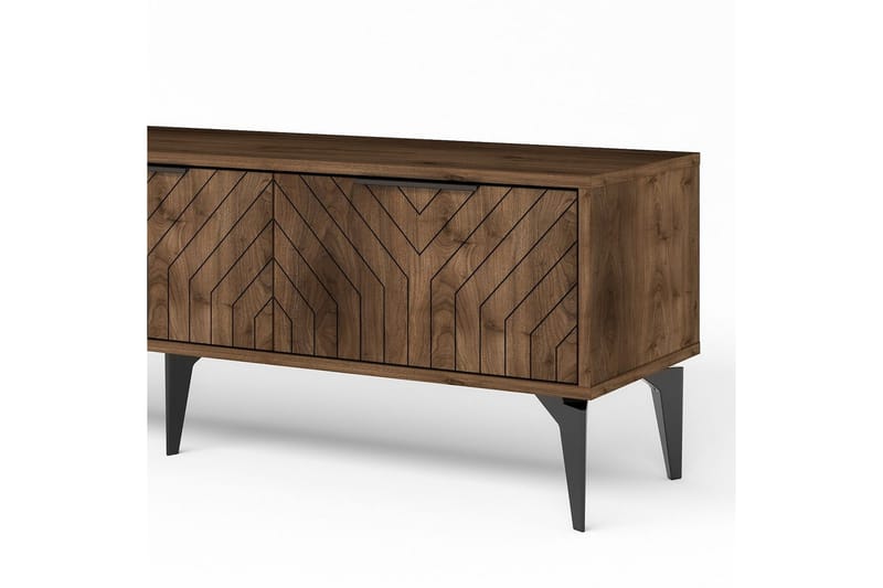 Lyven TV-benk 160 cm - Brun/Mørkfarget tre - Møbler - Mediamøbel & tv møbel - TV-benk & mediabenk