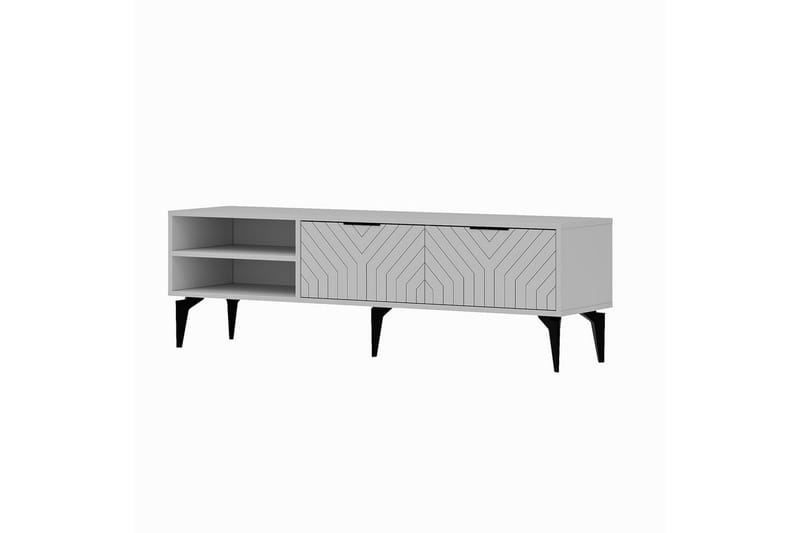 Lyven TV-benk 160 cm - Hvit - Møbler - Mediamøbel & tv møbel - TV-benk & mediabenk