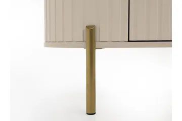 Maggio Gulvstående TV-benk 175 cm med Oppbevaring i Malt Tre - Beige - Møbler - Mediamøbel & tv møbel - TV-benk & mediabenk