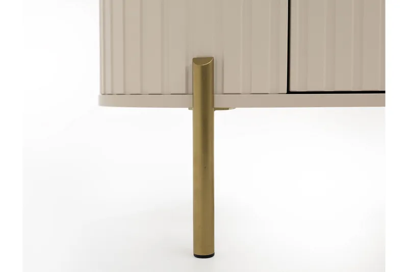 Maggio Gulvstående TV-benk 175 cm med Oppbevaring i Malt Tre - Beige - Møbler - Mediamøbel & tv møbel - TV-benk & mediabenk