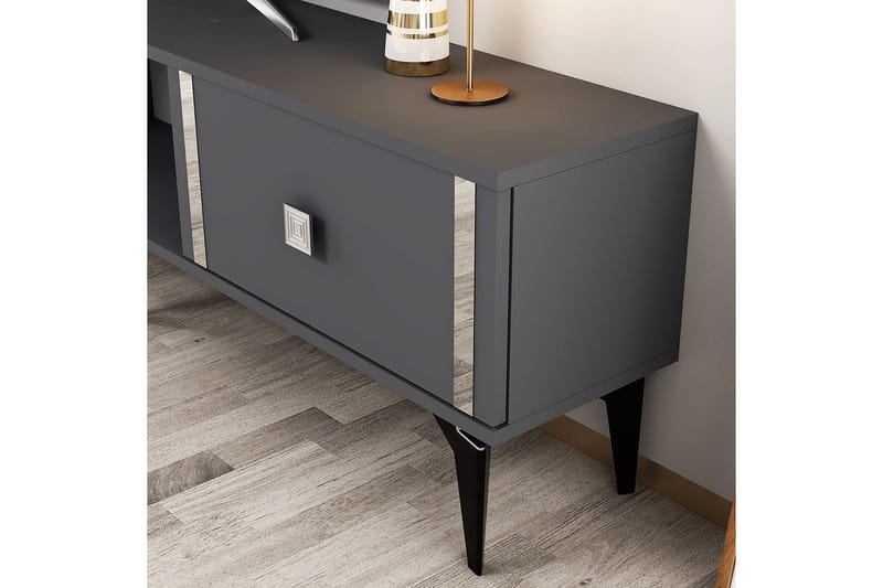 Male TV-benk 150 cm - Antrasitt/Sølv - Møbler - Mediamøbel & tv møbel - TV-benk & mediabenk