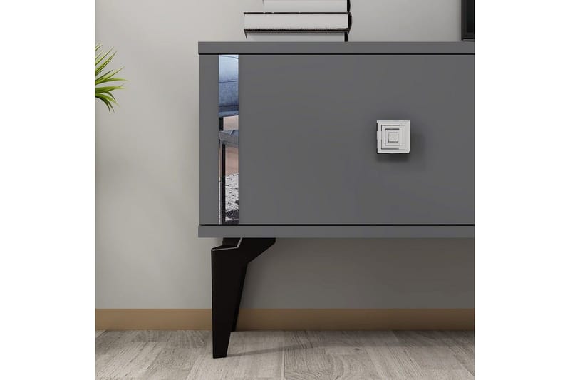 Male TV-benk 150 cm - Antrasitt/Sølv - Møbler - Mediamøbel & tv møbel - TV-benk & mediabenk