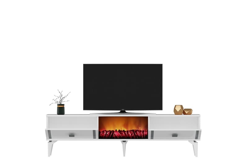 Male TV-benk 150 cm - Sølv - TV-benk & mediabenk