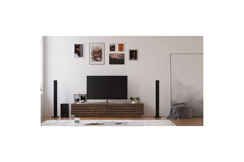 Malric TV-benk 180 cm i Eik - Brun - Møbler - Mediamøbel & tv møbel - TV-benk & mediabenk