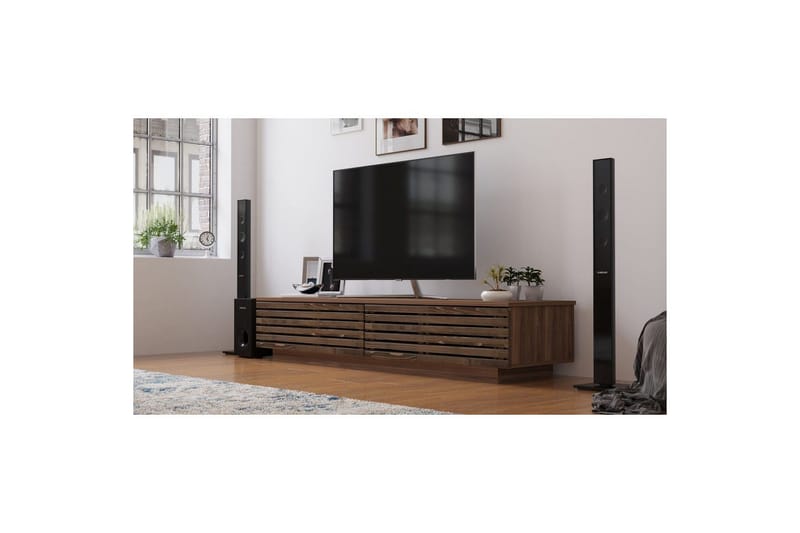 Malric TV-benk 180 cm i Eik - Brun - Møbler - Mediamøbel & tv møbel - TV-benk & mediabenk