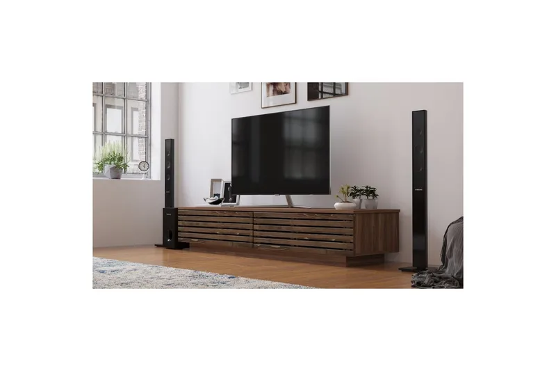 Malric TV-benk 180 cm - Natur - Møbler - Mediamøbel & tv møbel - TV-benk & mediabenk