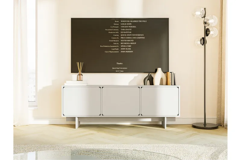Marinport TV-benk 150 cm - Beige - Møbler - Mediamøbel & tv møbel - TV-benk & mediabenk
