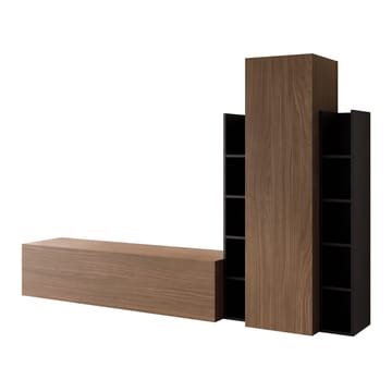 Marlic TV-møbel 230 cm - Brun|svart - Møbler - Mediamøbel & tv møbel - TV-møbelsett