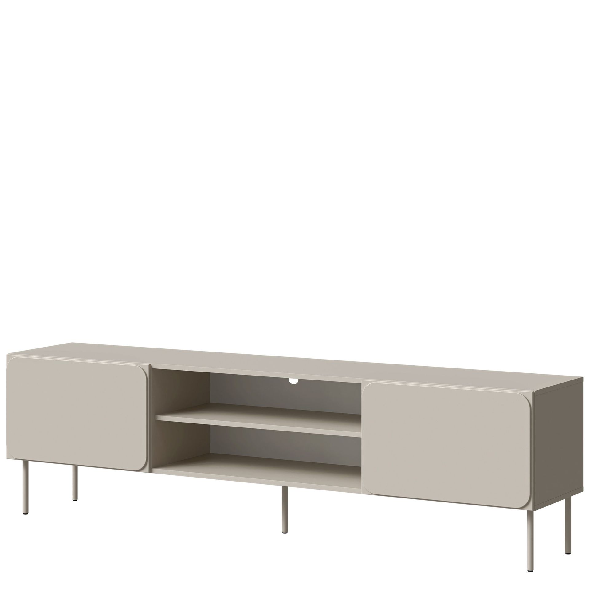 Marros TV-benk 200 cm med Hyller - Beige