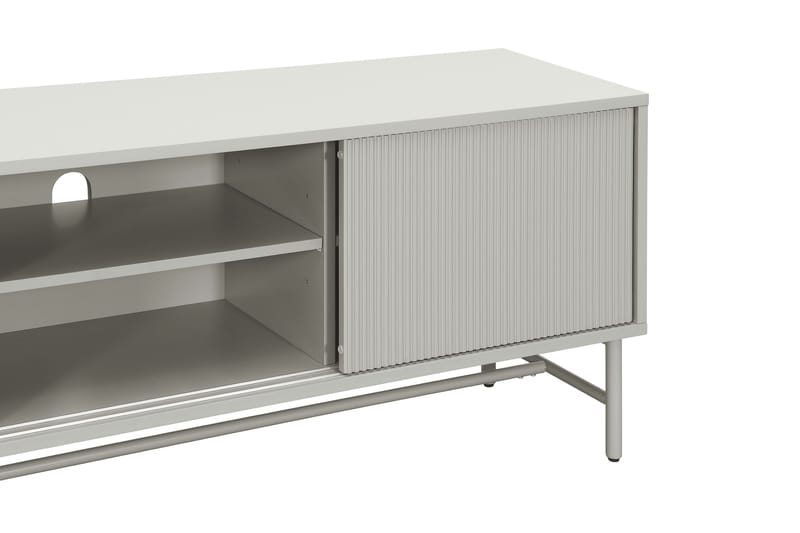 Matterhorn Smal TV-benk med oppbevaring 40 cm dyb 157 cm bred 58 cm bred - Beige - Møbler - Mediamøbel & tv møbel - TV-benk & mediabenk