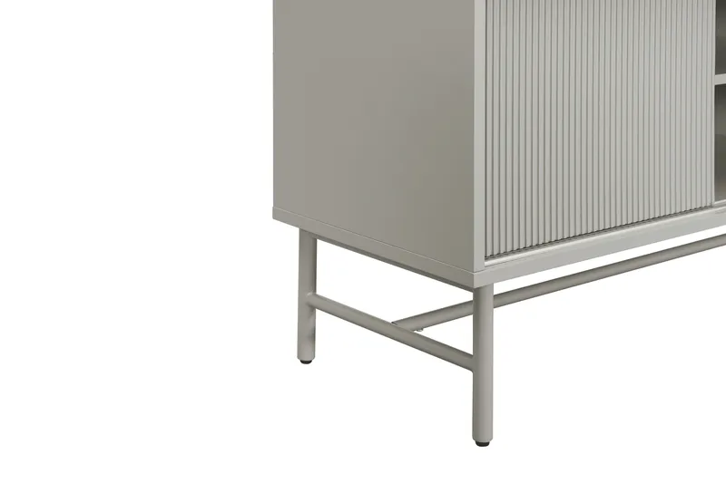 Matterhorn Smal TV-benk med oppbevaring 40 cm dyb 157 cm bred 58 cm høy - Beige - Møbler - Mediamøbel & tv møbel - TV-benk & mediabenk