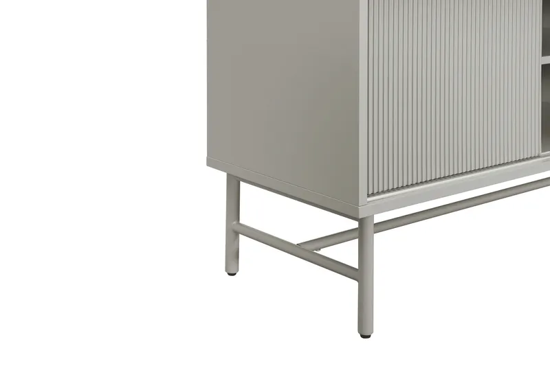 Matterhorn Smal TV-benk med oppbevaring 40 cm dyb 157 cm bred 58 cm høy - Beige - Møbler - Mediamøbel & tv møbel - TV-benk & mediabenk