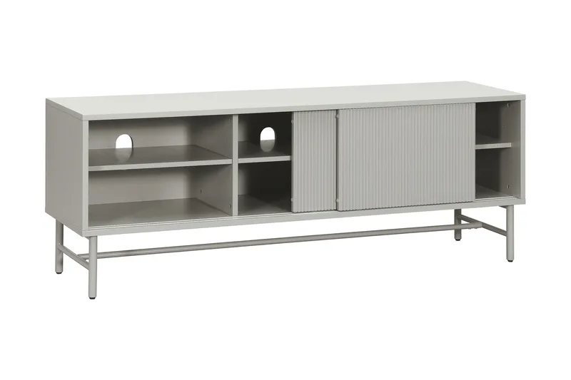 Matterhorn Smal TV-benk med oppbevaring 40 cm dyb 157 cm bred 58 cm høy - Beige - Møbler - Mediamøbel & tv møbel - TV-benk & mediabenk