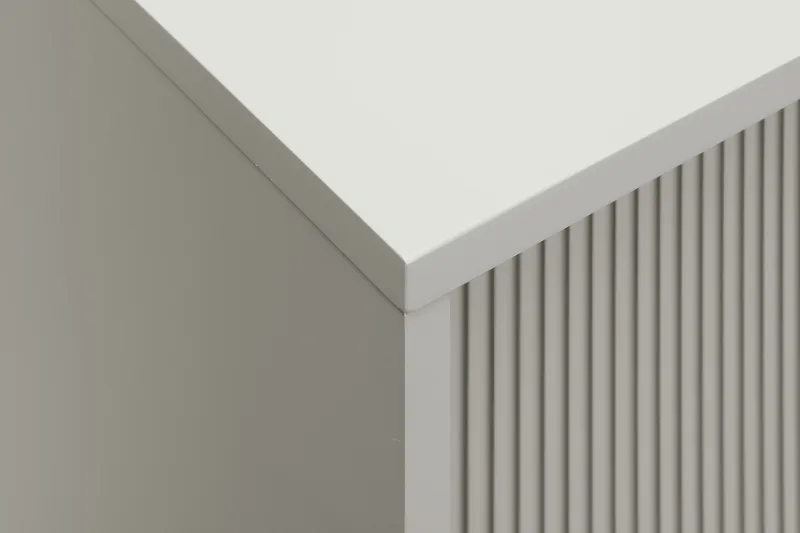 Matterhorn Smal TV-benk med oppbevaring 40 cm dyb 157 cm bred 58 cm høy - Beige - Møbler - Mediamøbel & tv møbel - TV-benk & mediabenk